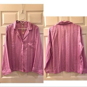💖Shirt ONLY💖VS The Afterhours Satin Pajama Shirt